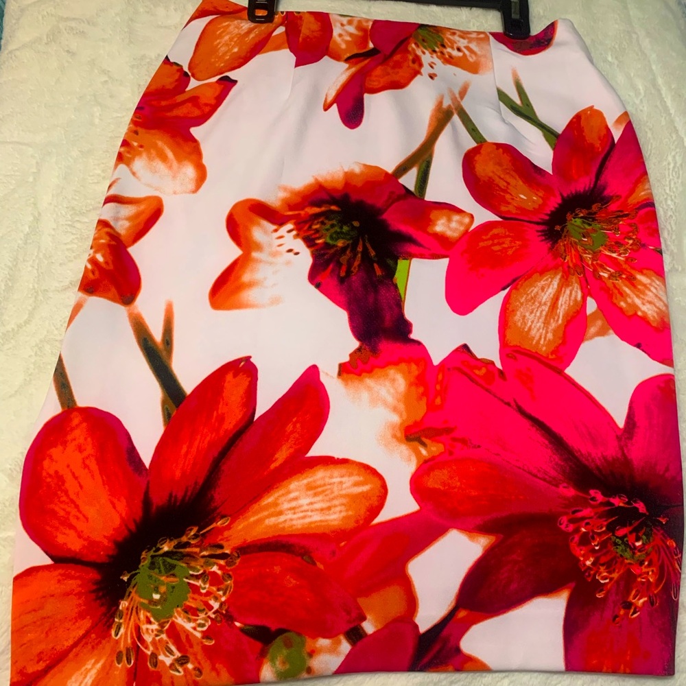 Beautiful Floral zip up skirt  Size 10 P
